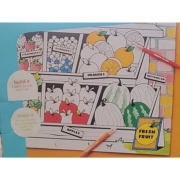 Mondo Llama™ Create-Your-Own Market Stand DIY Art Kit Life Size Lemonade Stand - Picture 7 of 10